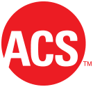 The image shows a bold, red circle with the letters "ACS" in white. It's a prominent logo, no other elements are present.